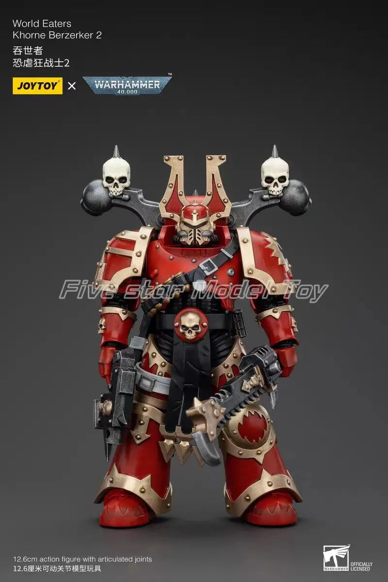 【FS】 Original JOYTOY Warhammer 40K World Eaters Khorne Berzerker 7pcs 1/18 Action Figures Anime Models Toys Gifts Collection