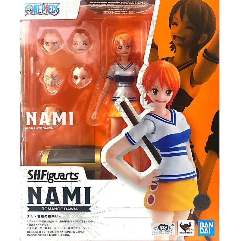 In Stock Bandai SHF ONE PIECE NAMI Romance Dawn action Figure Finished Model Anime Action Toy Gifts WY