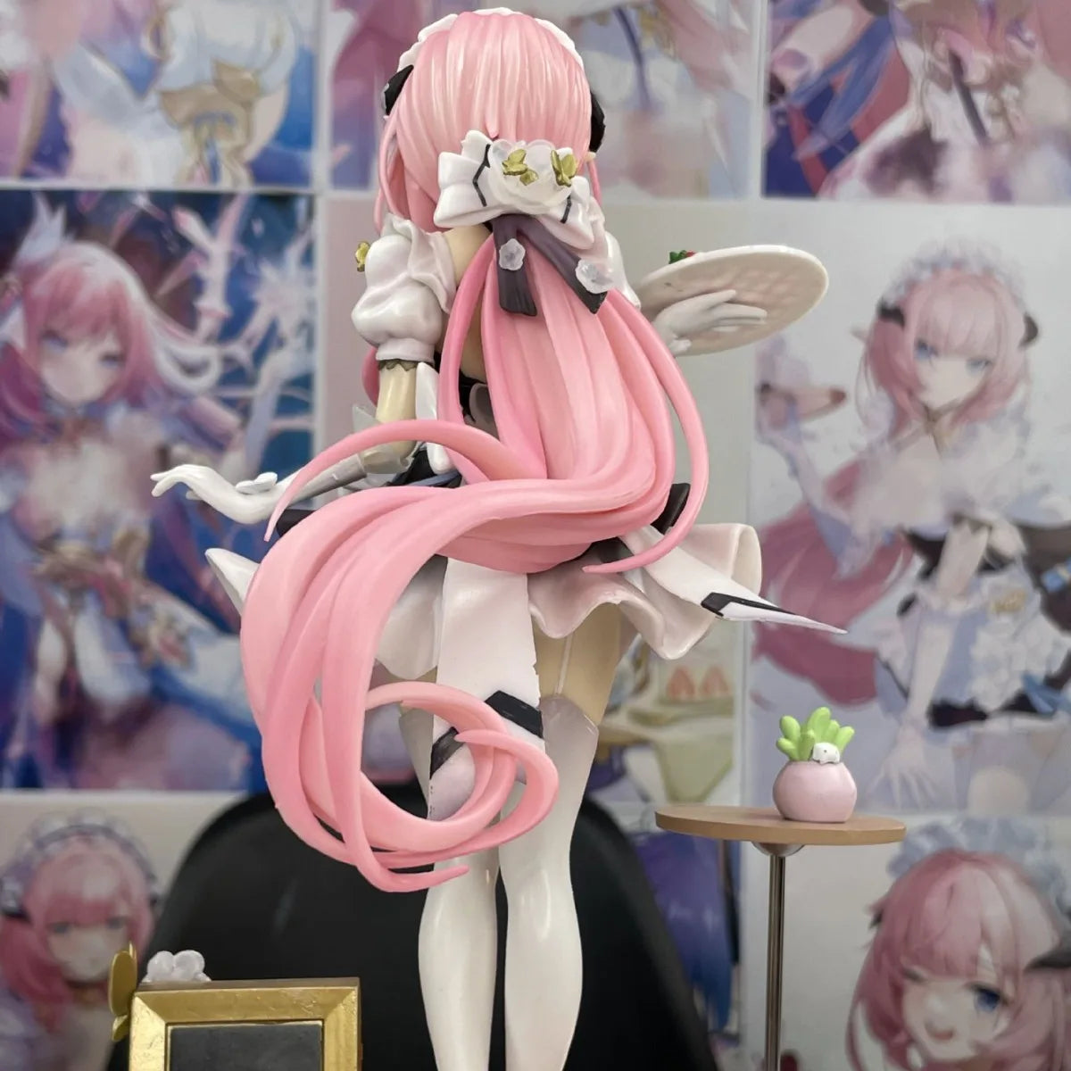 Pink Sweetheart Maid Cartoon Figure - Dessert Theme Collection Model for Kawaii Room Decor & Gift