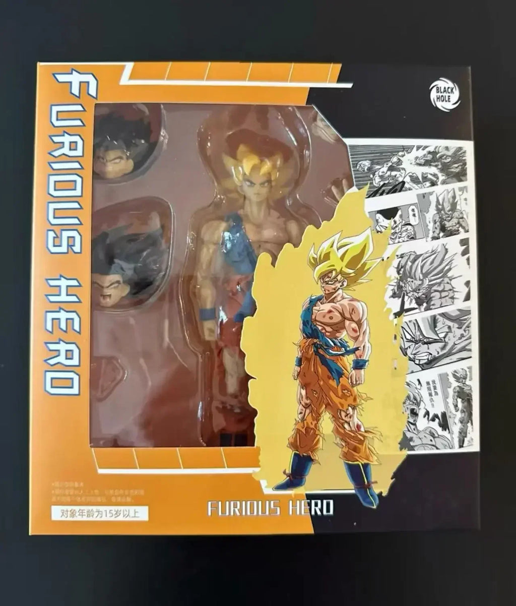 Black Hole Dragon Ball SHF SSJ Battle Damage Son Goku Anime Action Figure Figures Figurine Model Toys Gifts