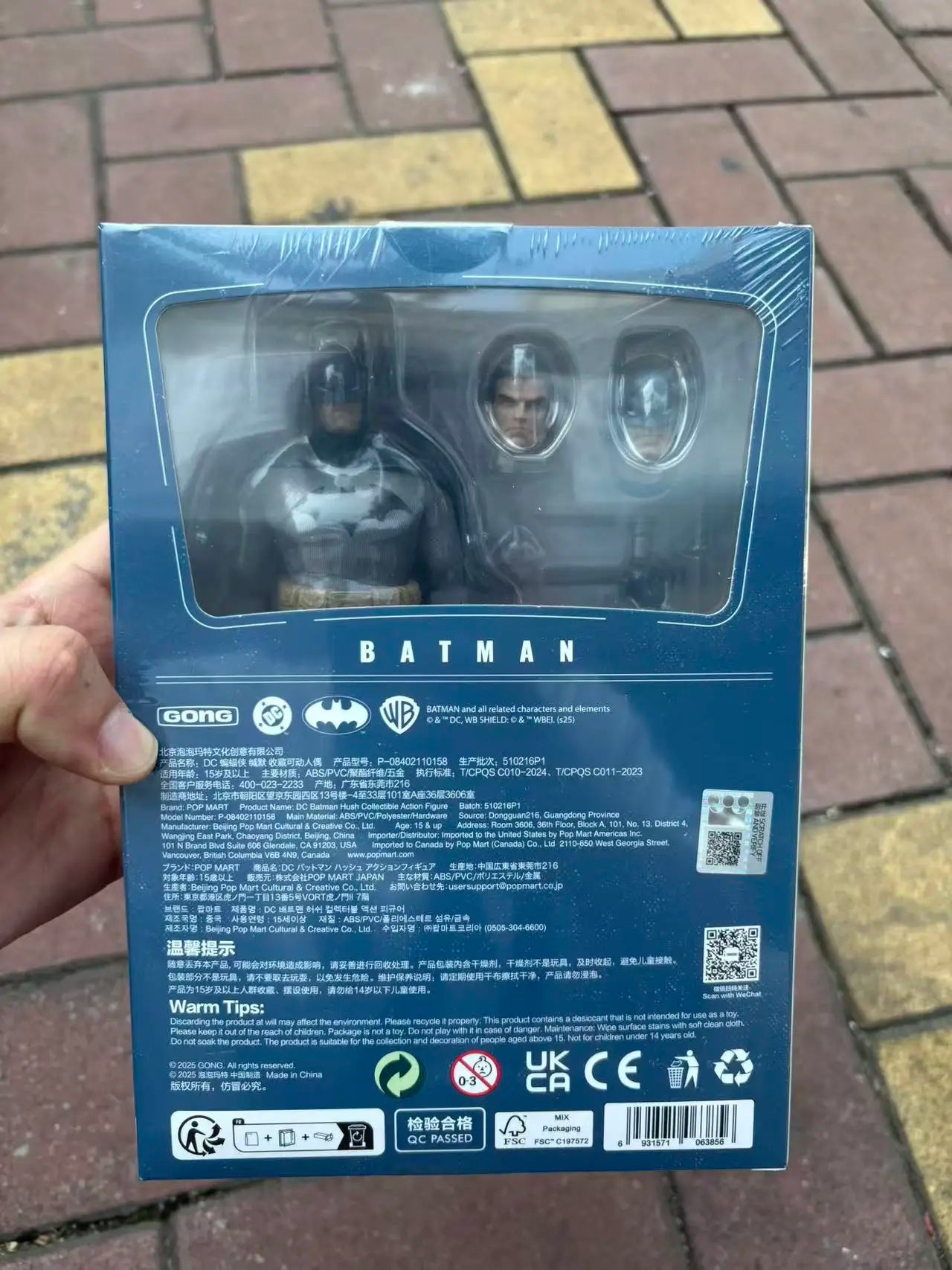 Original Gong Studio Batman Hush Series Batman The Silence 1/12 auf Lager Anime Action Figuren Sammlung Modelle Spielzeug