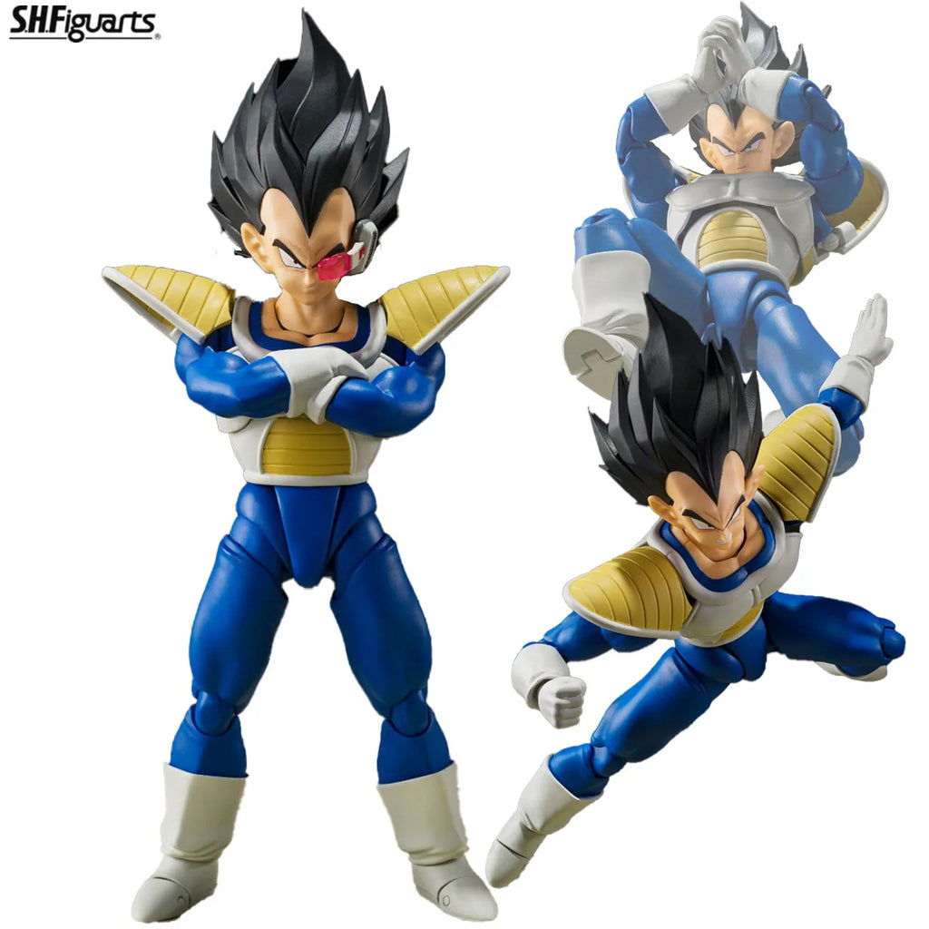 14CM BANDAI SPIRITS  S.H.Figuarts DRAGON BALL Z Vegeta 24000 Power Level Action Figure Model Decoration Anime Figure Garage Kit
