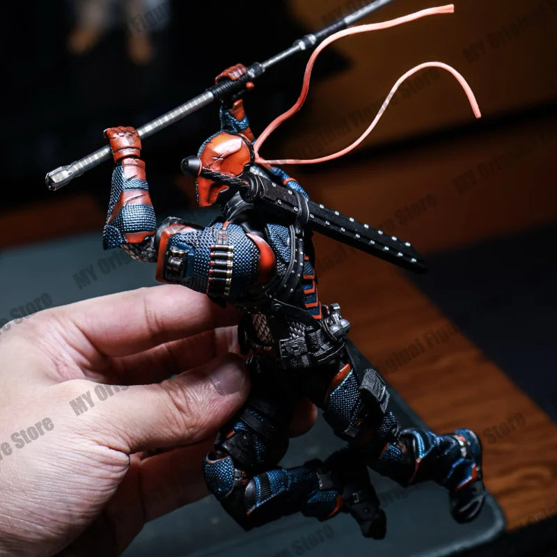 IN STOCK LPZZ Deathstroke Arkham Knight Figure V8.04 Suit Batman Action Figures 002 DC Multiverse Superman 1/12 Statue Gift