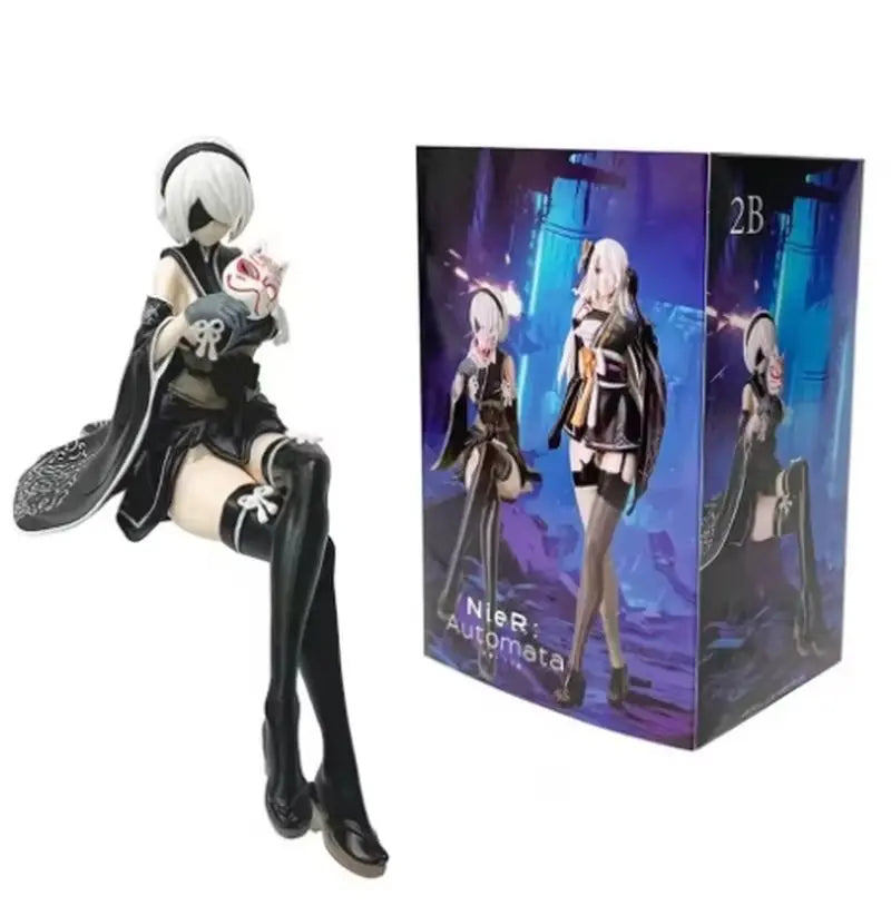 Yorha No.2 Type B Anime Girl Figure Ver1.1a Model A No.2 Kimono Action Figure Collection Modle Toy  Boy'S Birthday Gift