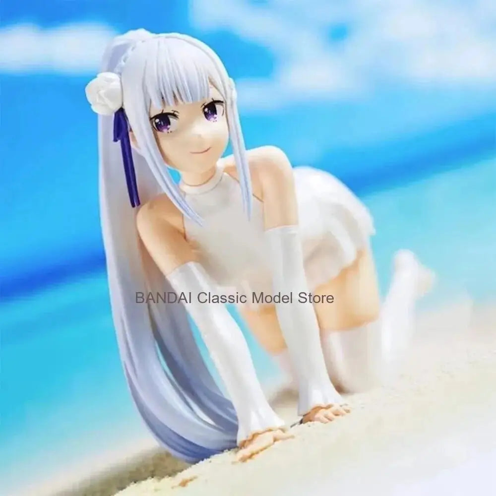 In Stock Original Banpresto Re: Zero Starting Life In Another World 13Cm Emilia Anime Model Figures Boxed Toys Gift Genuine