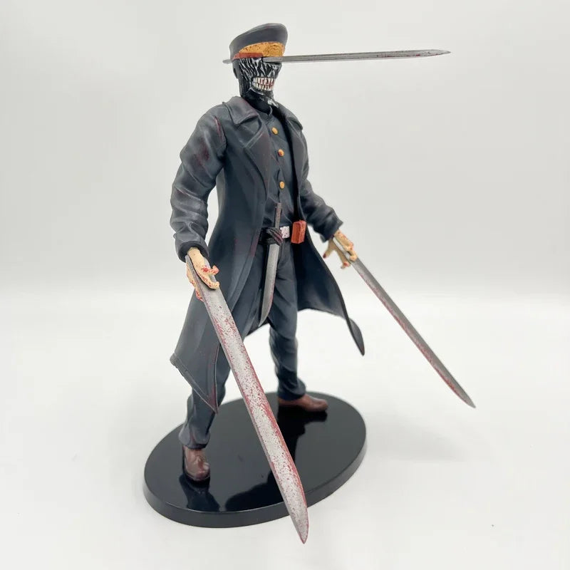 24cm Chainsaw Man Katana Man Anime Figure Samurai Sword Action Figure Denji/Power Figurine Adult Collectible Model Doll Toys