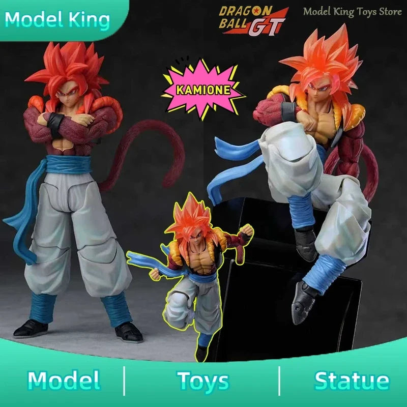 KAMIONE Dragon Ball GT 3.0 Gogeta 03AB Action Figure SSJ4 Gogeta Figure Super Saiyan 4 Gogeta Figurine SHF Collectible Model Toy