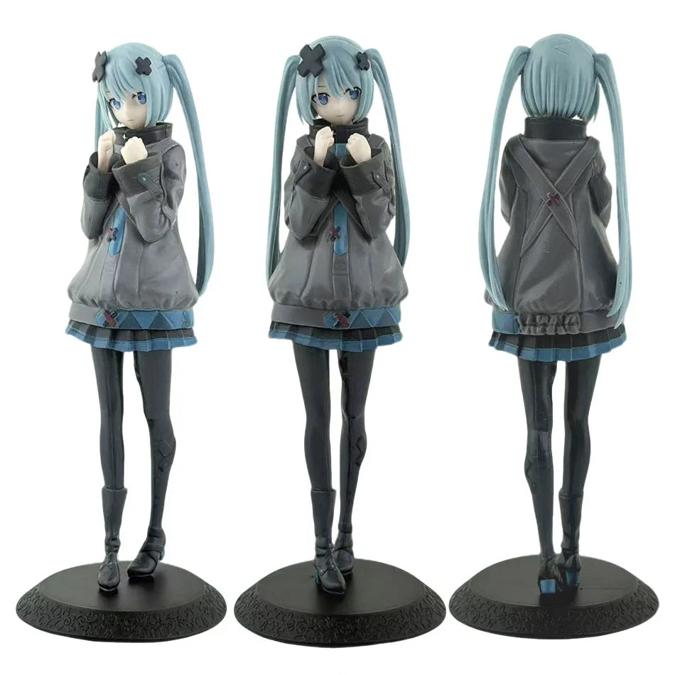 New 8inch Hatsune Miku In A World With Closed Windows Collectible Anime Action Kwaii Miku Figures Model Toys Christmas Gifts