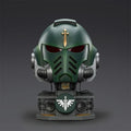 Dark Angels MKX Helmet 1:1 Action Figure Wear JOYTOY Warhammer 40K Toys Model Dark Angels Collection Helmets Display Stand