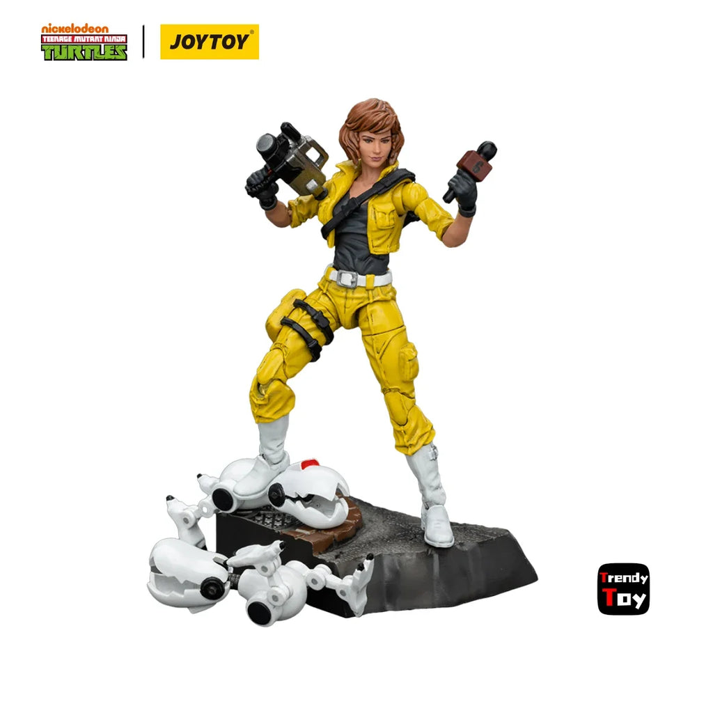 【JOYTOY】TMNT-April O'Neil Splinter 2PCS 1/18 Action Figure Toys