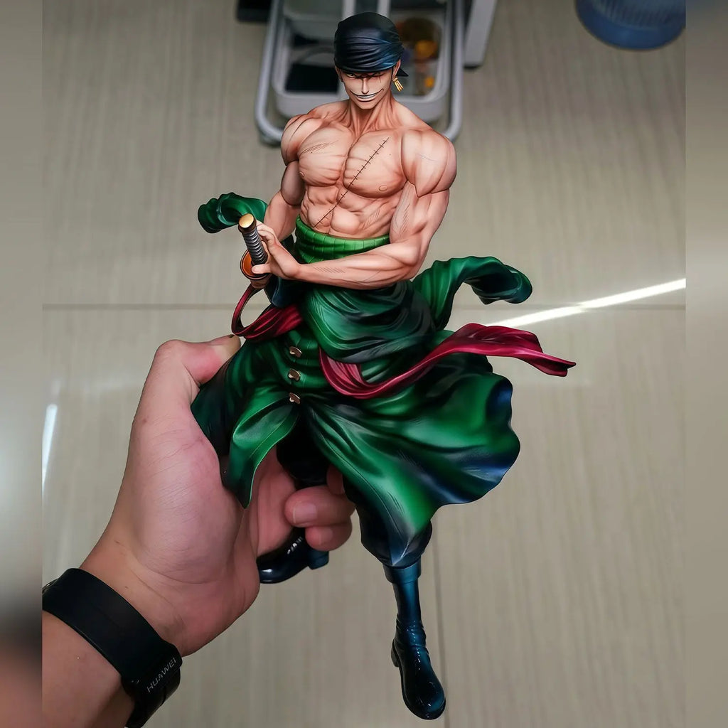 28cm One Piece Anime Figure Roronoa Zoro Figure Zoro Figurine Pvc Gk Statue Model Dolls Collection Desk Decoration Hobbies Toys