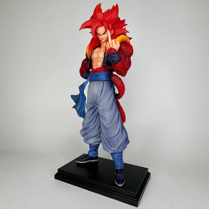 Dragon Ball Super Saiyan 4 Gogeta Statue 33cm Anime Figure Model JT Desktop Decor GK Collectible Gift for Boys