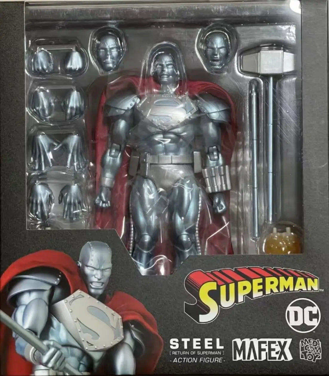 Original Mafex 181 STEEL RETURN OF SUPERMAN In Stock Anime Action Collection Figures Model Toys