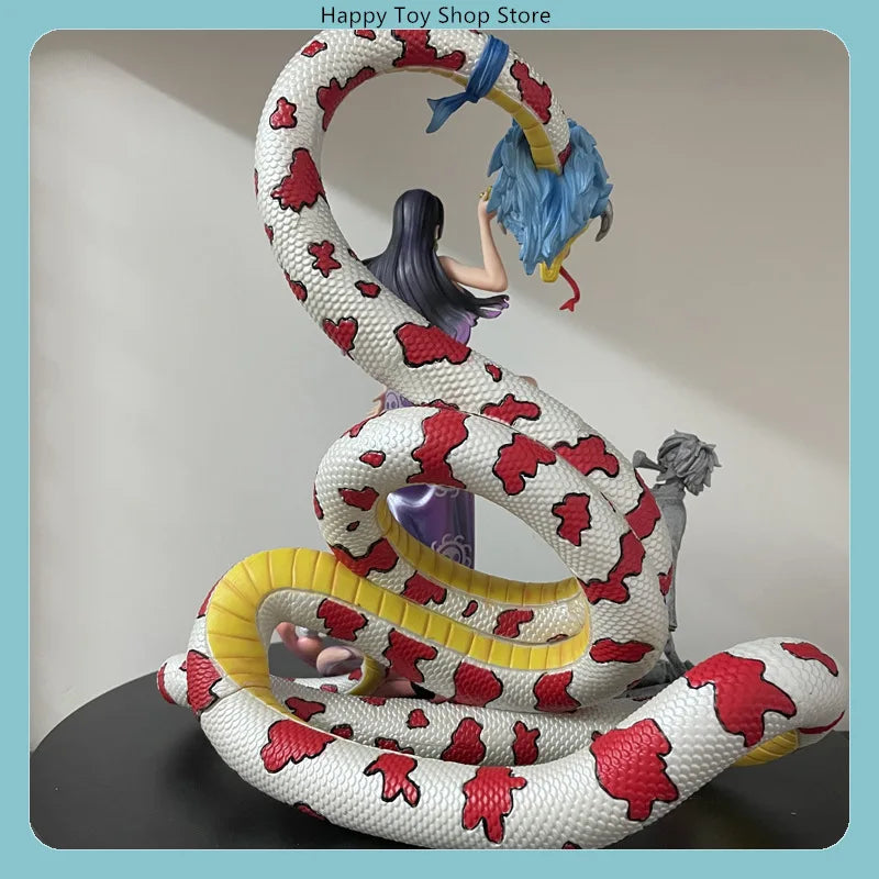 One Piece Boa Hancock Full Set with Petrified Sanji Snake Princess Anime Figure Model Statue