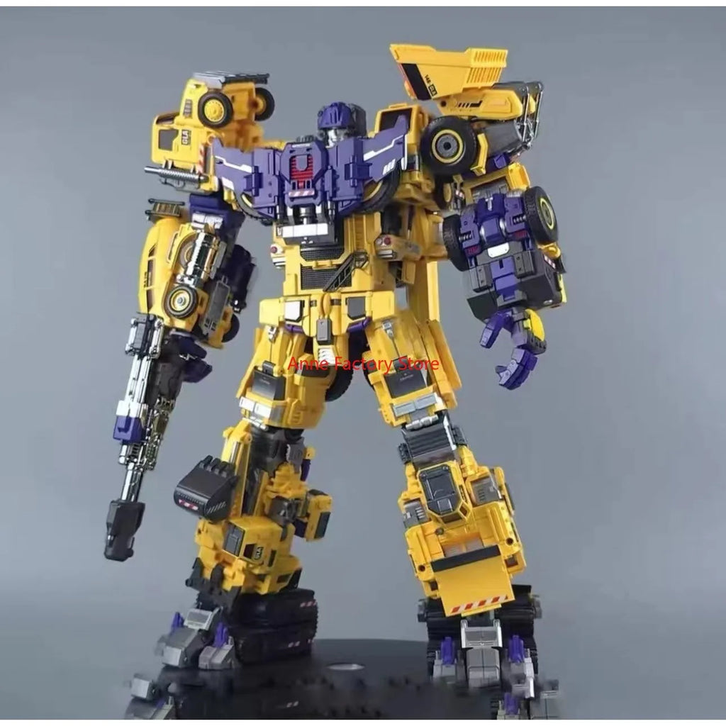 [IN STOCK ] Mecha Invasion GIANT LEGION Yellow Devastator Scrapper Mixmaster Hook Scavenger Bonecrusher Long Haul Action Figure