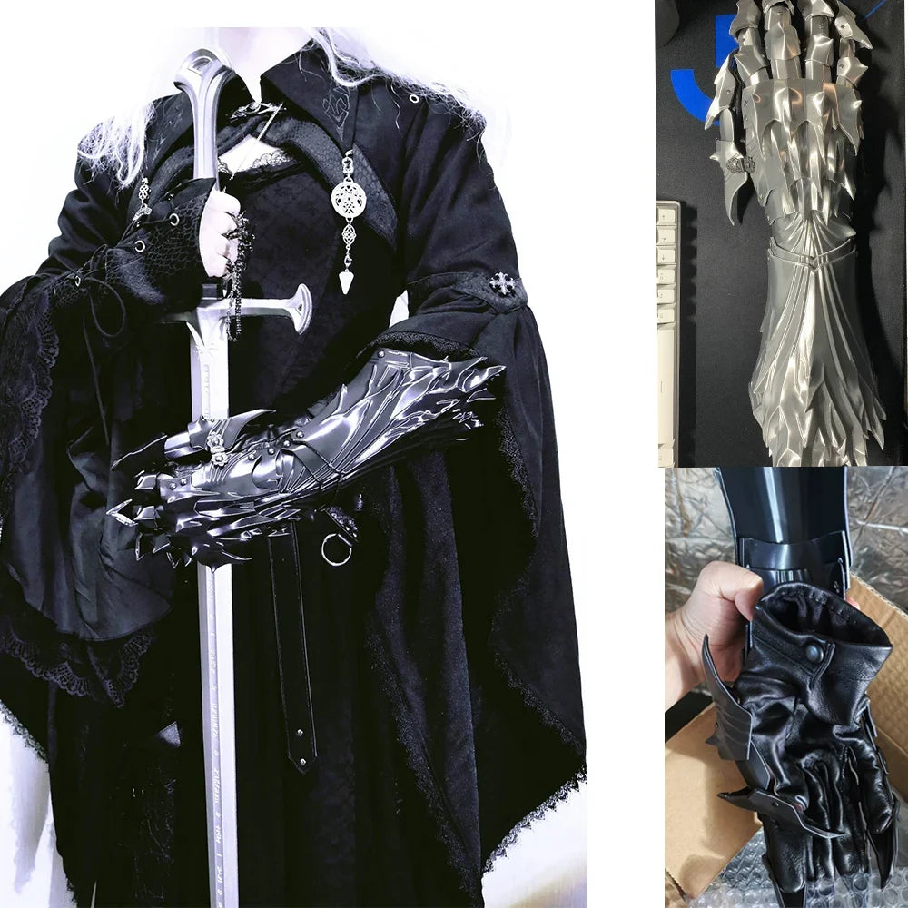 Gloves3D printed silk PLA material, a pair of cosplay prop gloves can be customized dragon-shaped gloves props boys gifte