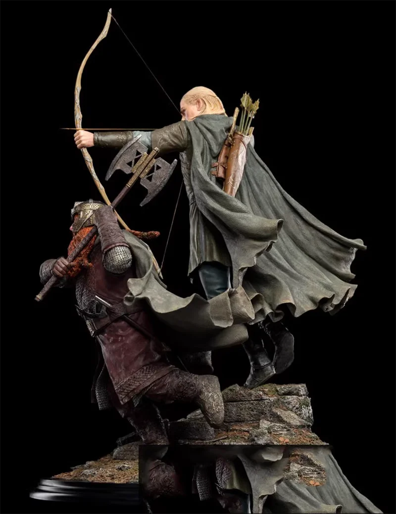 Original weta 1/6 Legolas and Gimli in Amon Hen scene limited edition Figure Model Toys collection ornaments gift