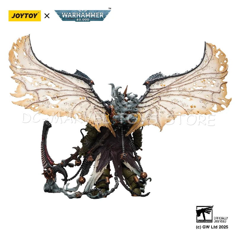 JOYTOY 1/18 Mortarion Daemon Primarch Of Nurgle With Ancient Weapons The Lantern And Silence Action Figure Gift Toys