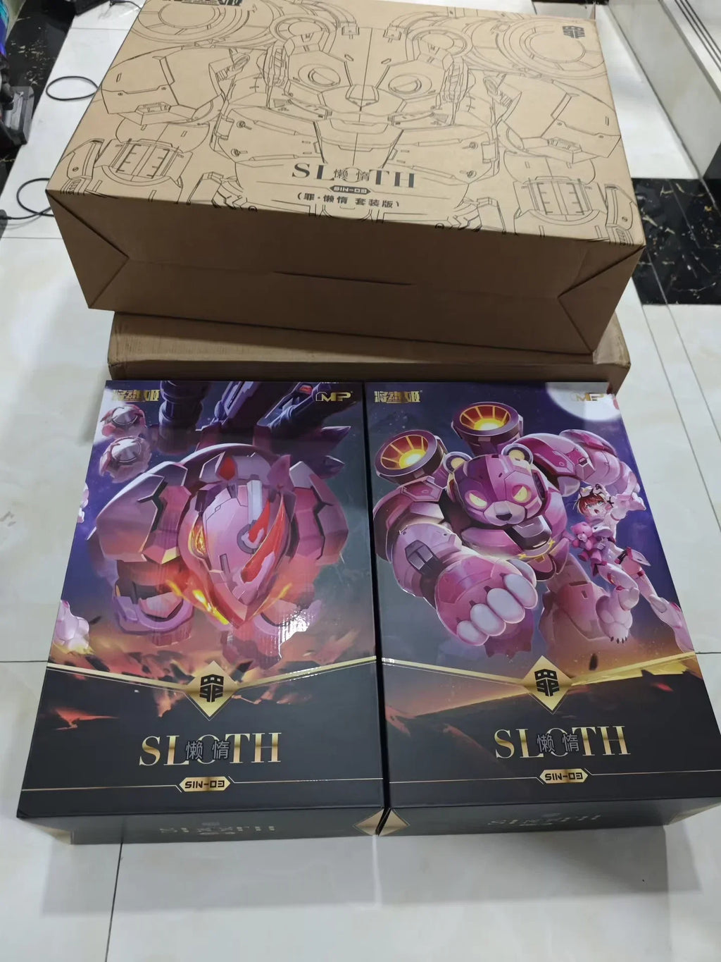 In MS General Stock SIN-03 Sloth Assembled Model Toys Collectible Gift Rink Bear + Rhinoceros Seven Sins Capital Series