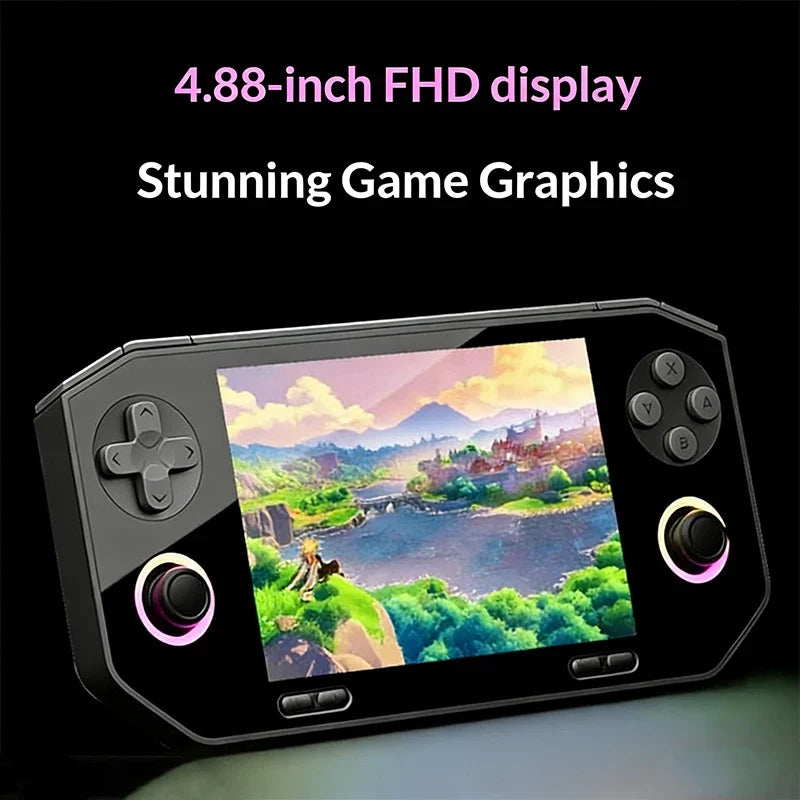 Game MT EX8 high-definition glass large screen 4.88-inch nostalgic open-source retro handheld 1620 * 1080 portable game console