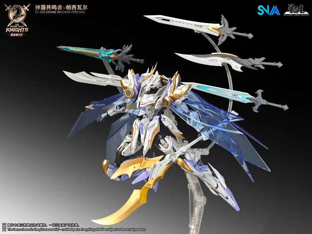 In Stock Original Snaa Hg 1/144 Sc-009 Divine Invoker-Percival Deluxe Edition Model Kit The Round Table Knights Action Figures