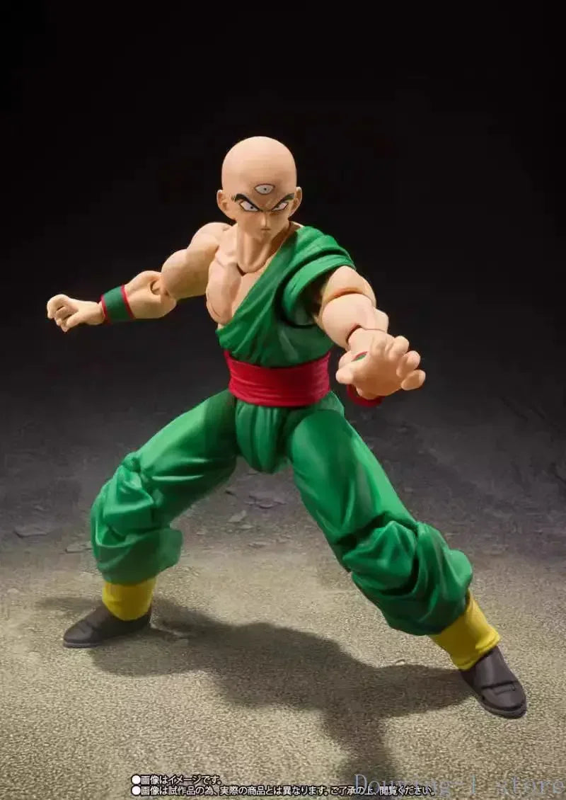 In Stock Original Bandai Shf  Pvc Figuarts Tenshinhan Chaoz Action Figures Gift