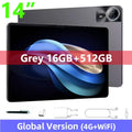 Global Version 14 Inch Tablet PC Big Screen 1920x1200 IPS 16+512GB Tablet 14" Android 14 4G LTE Game Study PAD 12000mAH Battery