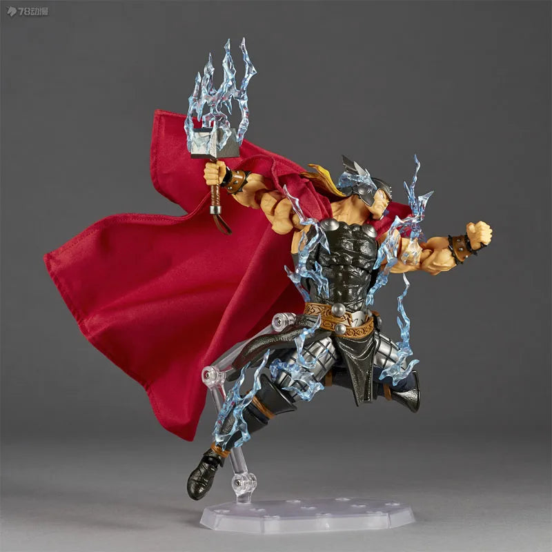 Kaiyodo Original AMAZING YAMAGUCHI Thor 180mm Anime Action Figures Toys for Boys Christmas Gift Collectible Model Ornaments