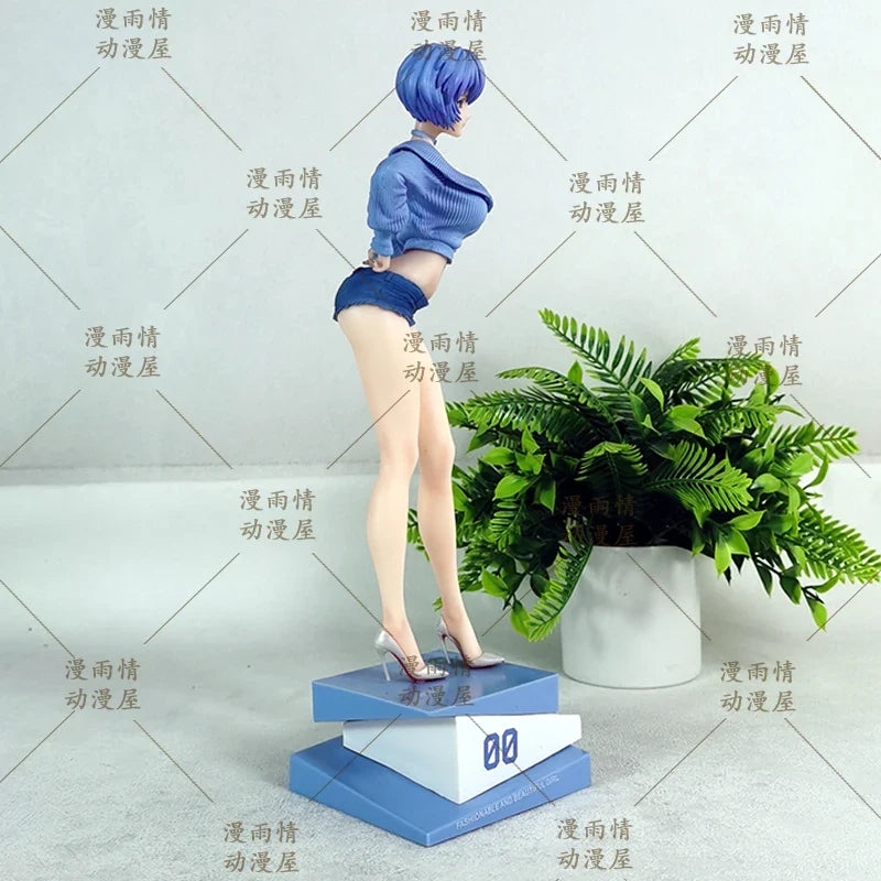Ayanami Rei Figure Sexy Girls Figure Figurine Anime Periphery Model Statue Doll Collection Desk Decoration Toys Christmas Gifts