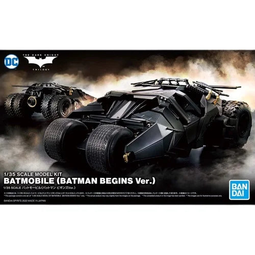 Bandai Original Anime Figure Batman SCALE 1/35 BATMOBILE BATMAN BEGINS VER Action Figures Collectible Toys Gifts for Kids