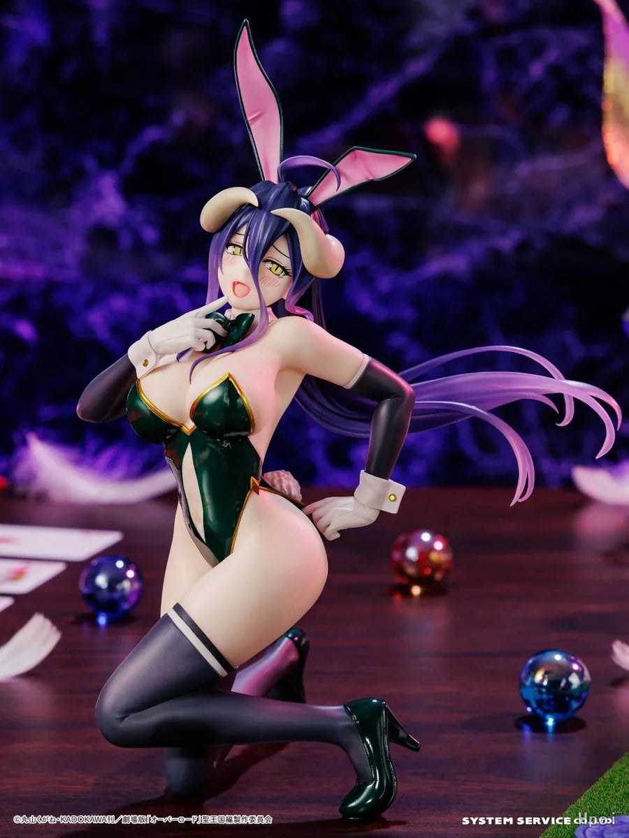 In Stock System Service One-Seventh Carat OVERLORD Albedo Bunny Girl Desktop Cute Anime Action Figure Toy Gift Model Collection