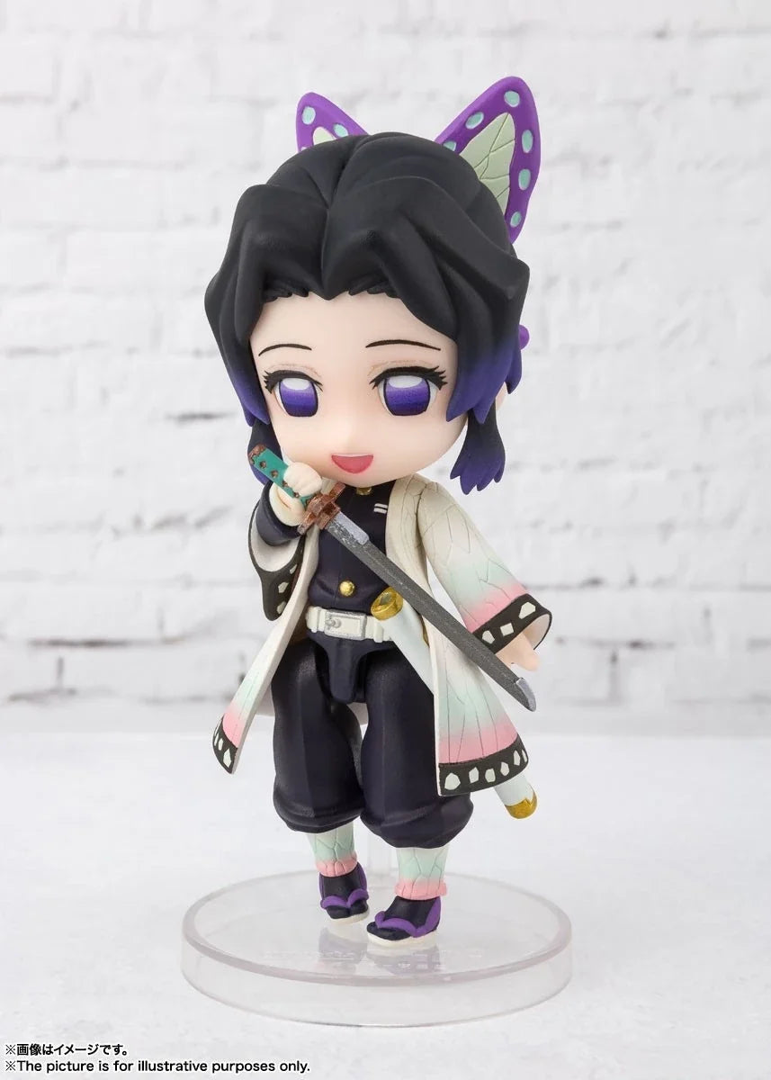 Bandai Genuine Demon Slayer Kochou Shinobu Action Figures Model Figuarts Mini Series Doll Toy Collectible Gift Children Original