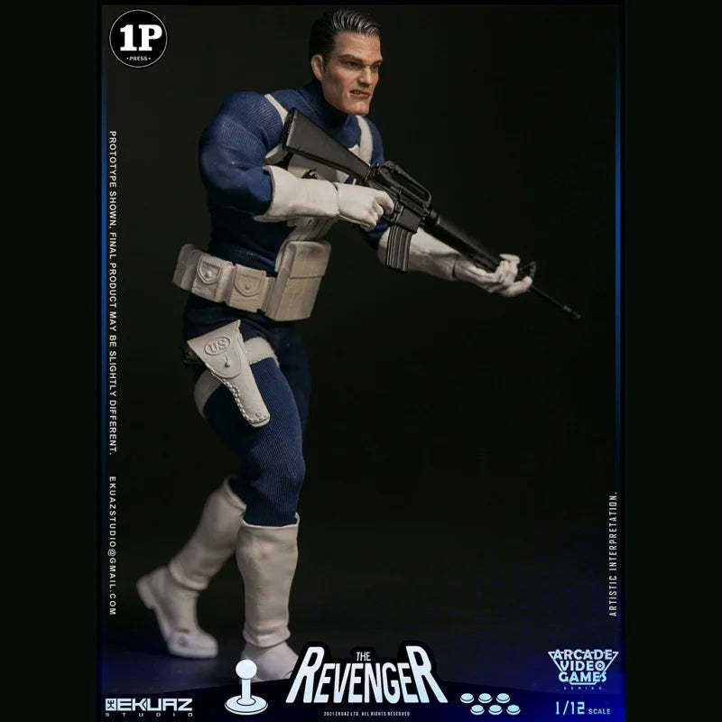 EKUAZ STUDIO EKS06 Punisher Action Figure 1/12 Scale Avengers Collection Full Set 6in Male Soldier Collectible Toy by in Stock
