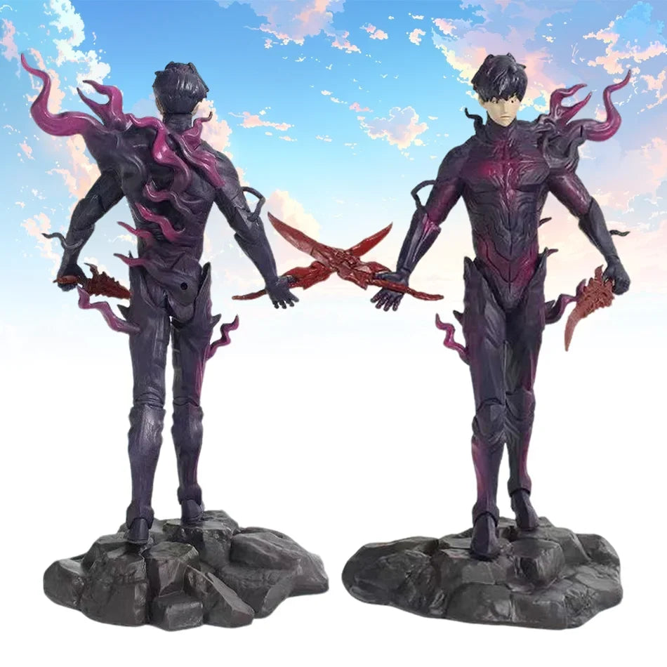 Solo Leveling Sung Jinwoo Hunter Form Standing Pose Collectible Figure Holiday Gift Model Toy