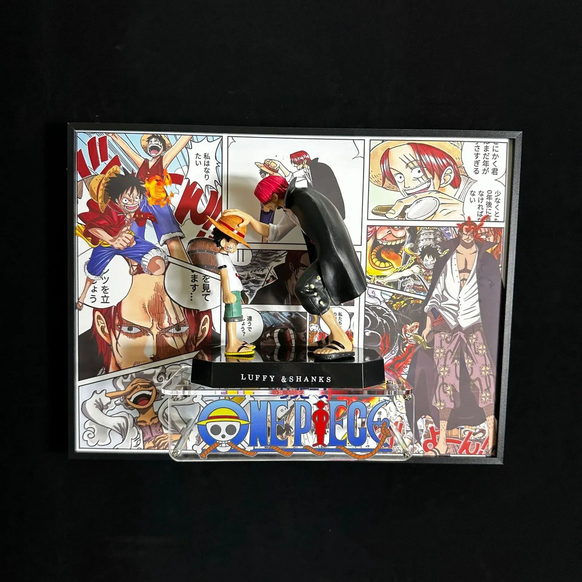 One Pieces Poster 3D Edward Newgate Anime Figure Art Poster Painting Wall Art Retro Posters Decorative Paintings For Home Gifts