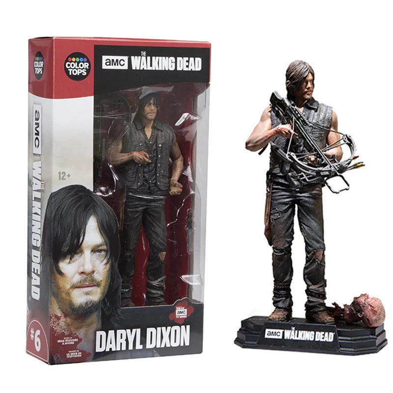 24cm movie doll Walking Dead Action Figure Toy doll High Quality peripheral Figure Toy PVC model Collect Gift game Desktop