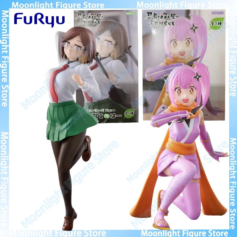 In Stock FuRyu Trio-Try-iT Konoha Koga Satoko Kusagakure Desktop Cute Doll Anime Action Figure Toy Gift Model Collection