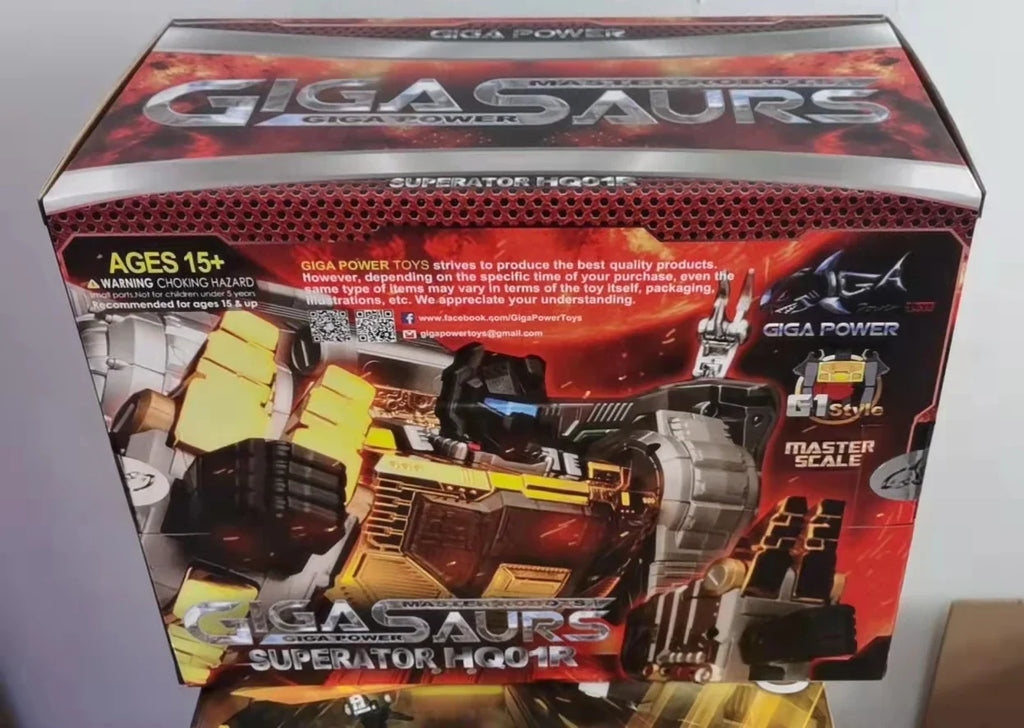Gigapower GP HQ01R HQ-01R Superator Grimlock Masterpiece Chrome Version HQ-05R Swoop Action Figure With Box