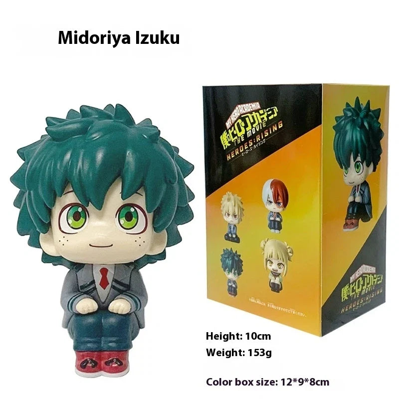 Boku No Hero Academia Anime Figure 10cm Midoriya Izuku Action Figure with Bakugo Katsuki/Todoroki Shoto PVC Collection Toys