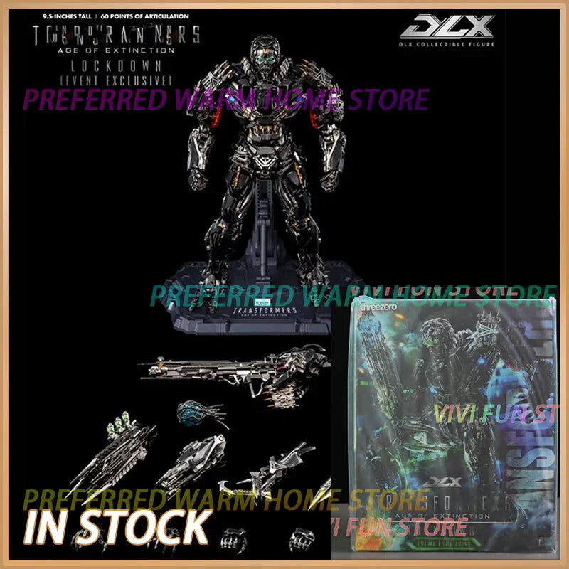 Auf Lager Ursprung 3A THREEZERO DLX Lockdown Bewegliche Modellspielzeuge Sammeln Age of Extinction EVENT EXCLUSIVE