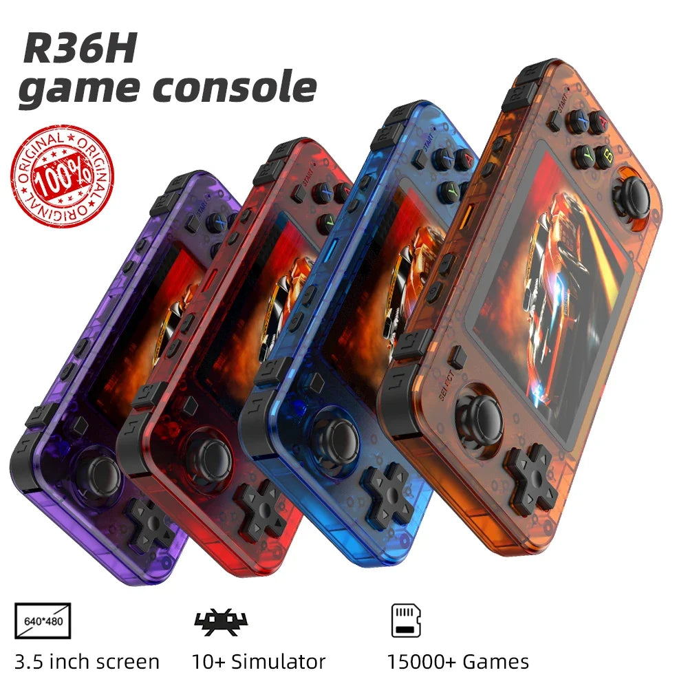 R36H original open-source handheld console with built-in 15000+games R36H handheld game console retro games