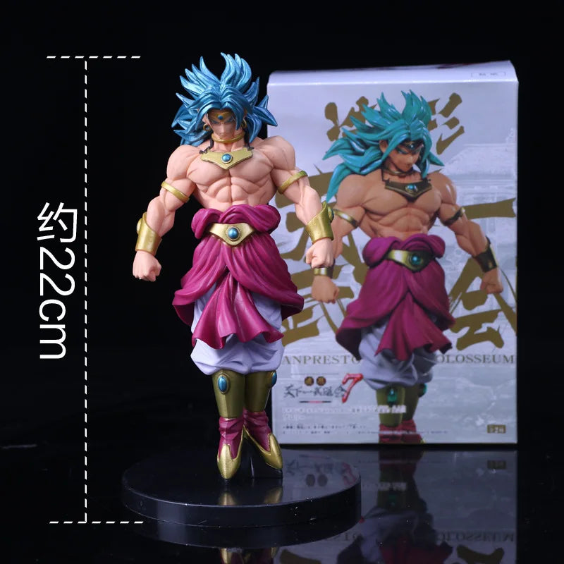 22CM Anime Dragon Ball Z Figure Broli Broly Super Saiyan PVC Action Figurine Model Collection Figma Toy For Children's Gift