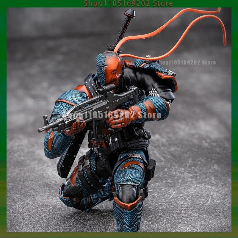 In Stock LPZZ 1/12 ROUNO CUEURE DC002 Deathstroke Arkham Knight Action Figure Model Movable Collectible Model Anime Figures Toys