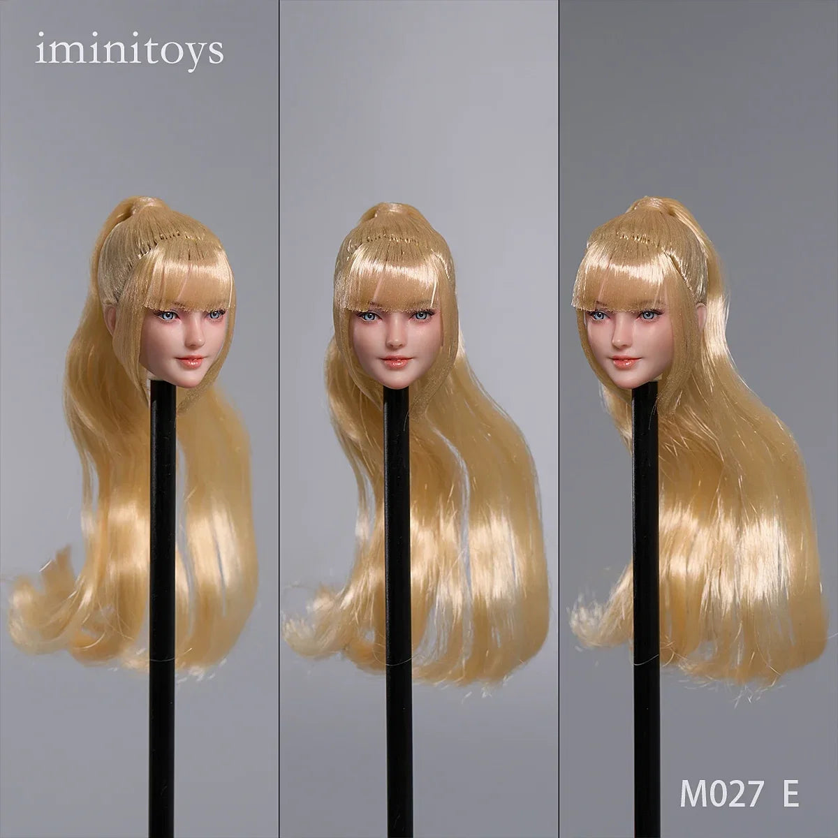 Presale Iminitoys M027 1/6 Beautiful Girl Xuan Head Sculpt Movable Eyes for 12-inch Female Soldier Action Figure Body