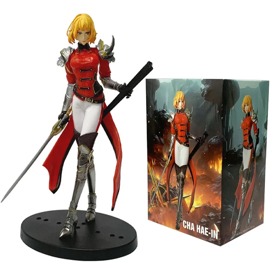 20cm In Stock Upgrade(Anime Version) Cha Hae-in Action Figure PVC Collect Model Figure Display Anime Merchandis