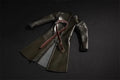 WonderWorld 1/6 Scale Soldier Long Leather Coat Jacket Model Toy Accessories For 12'' Action Figure Body In Stock