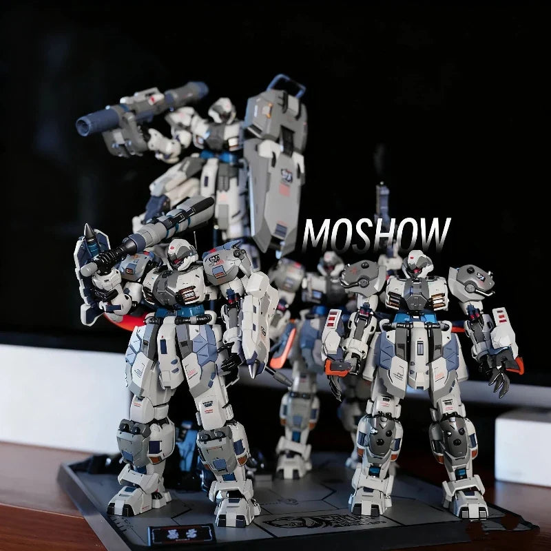 MOSHOW 1/100 Fox Hound II 20cm Butcher Type 2 Action Figures Military-Style Robot Model Toy With Display Base Desk Deco Boy Gift