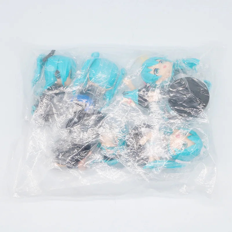 Anime Hatsune Miku Action Figures Set Mini Q Version Character PVC Model Table Decorations Ornaments Collectible Toys Gifts
