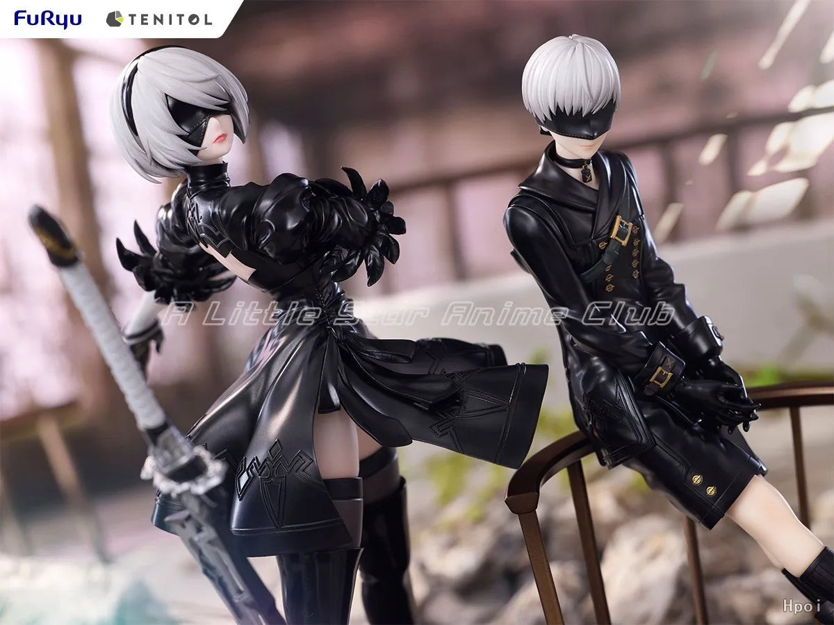In Stock Original FuRyu TENITOL NieR:Automata Ver1.1a 2B/9S Animation Figure Model Collection Ornaments Toys