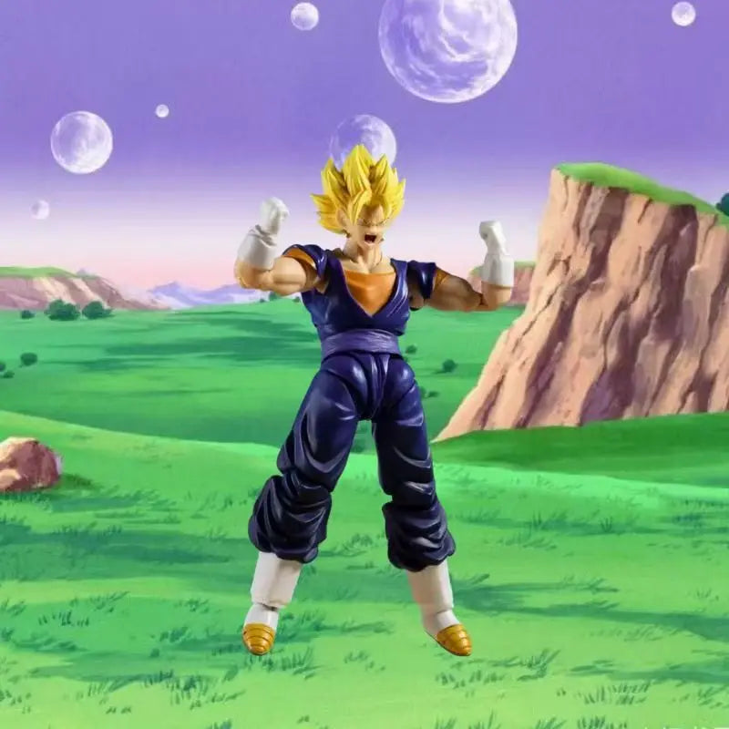 18cm Vegito Anime Fusion Warrior Articulated PVC Action Figure Statue Desktop Decoration Gift